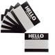 Стикеры "Hello my name is" Черные (100шт) - изображение 1