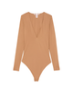 Боди женское Victoria's Secret (12270636973) FeatherSoftTM Innovation V-Neck Bodysuit M бежевый - изображение 3