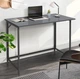 Стол компьютерный раскладной Fold FL1000 (1000х600х750Н) AMF Черный/Серый шифер (сталь/ДСП) (217845) - изображение 1