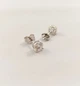 Серебряные серьги-пуссеты с муассанитом 2-1,6 ct 6 мм (Арт.219100/1) - изображение 8