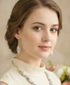Серьги Роксолана натуральный камень кахолонг - изображение 2