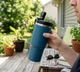 Термокухоль Travel Cup 900 мл з ручкою та кришкою-поїлкою Blue - изображение 3