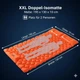 Надувний матрац HI FINE CARE Килимок сну осіб кемпінгу товщиною 10 195×130 camppad-full-orange - изображение 3