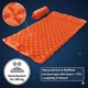 Надувний матрац HI FINE CARE Килимок сну осіб кемпінгу товщиною 10 195×130 camppad-full-orange - изображение 6
