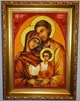 Ікона з бурштину Святе Сімейство і-114 Гранд Презент 20*30 - изображение 6