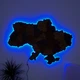 Карта України настінна 3D об'ємна англійською з синьою підсвіткою (220В) в коробці 143*100 см Гранд Презент 17ССАнгл - зображення 2