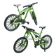 Игрушечный велосипед с резиновыми колесами Металлический Фингербайк MTB – велосипед для трюков и декора, 18 см Зеленый - изображение 2