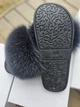 Шльопанці жіночі з натуральним хутром фінського песця графіт 40р - зображення 10