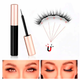 Магнитные ресницы многоразовые с подводкой и пинцетом 4 пары черные GlamLash LS-2577 - изображение 8