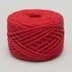 Бавовняний шнур для макраме 3 мм, червоний № 33, Candy-yarn — для плетіння, сумок, припинд та декору, 200 г/100 м - зображення 3