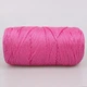 Пряжа YarnArt Macrame XL, Ярко-розовый №140, шнур полиэстеровый 3 мм, ЯрнАрт Макраме ХЛ 250г/130м, нитка для вязания крючком и спицами - изображение 3