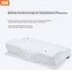 Подушка 8H SLEEP Butterfly H2 Four Seasons Edition Memory foam с эффектом анатомическая памяти 50х30х10/6 см White - изображение 3