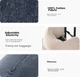 Подушка MUJI Comfort U-образная дорожная для шеи и поясницы полистирол мягкий 1 шт Dark Gray - изображение 9