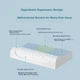 Подушка JD Light Oxygen Series натуральный ортопедический латекс 60x35 см White - изображение 7