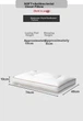 Наполнитель для подушки Mercury Home Textile Shuixingjiafang Cloud Pillow Хлопок Антибактериальный 2 шт White - изображение 2