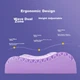Подушка Jingdong Jingzao TPE Zero Pressure Cloud Высокоэластичный материал Ортопедическая с эффектом анатомическая памяти 62х34х10/8 см - изображение 6
