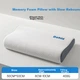 Подушка Dohia Memory Foam с эффектом памяти и медленным восстановлением формы зональная 50х30х10-8 см. - изображение 5