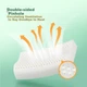 Подушка Aeromax Standard латекс 93% натуральний, жорстка, анатомічна, 45x28x7-9 см, знімний чохол, двостороння перфорована Green - зображення 7