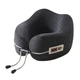 Подушка дорожня NOYOKE U-подібна з ефектом пам'яті для шиї 23×25×11-13 см Dark Gray - зображення 1