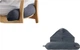 Подушка для шеи MUJI U-Shape Микроволокно дорожное с капюшоном Dark Gray - изображение 3