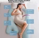 Подушка BabyWatch Dolphin Высокоэластичный материал для беременных и кормления Pink - изображение 3
