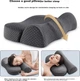 Подушка Mixiaoshu Memory foam ортопедическая с памятью со съемным чехлом Gray - изображение 7