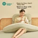 Подушка для беременных Cotton Center Meiquan Bamboo Green Хлопок для сна на боку 150×75×20 см 2 шт Green - изображение 9