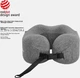 Подушка для шиї Feelcozy Sleep&Alive Snail 2.0 U-подібна з капюшоном піна з ефектом пам'яті Gray - зображення 2