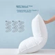 Набор подушек Jingdong Jingzao Better Pillow 48х74 см Антибактериальная (волокнистая подушка класса А) White - изображение 10