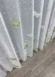 Тюль VR-Textil 1901т Жакард Бабочки Белый с зеленым 300х270 см (42-0842) - изображение 8
