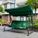 Садовая качель 4P Garden Comfort четырёхместная, 230 см, раскладная, с подушками и подстаканниками, Зеленая - изображение 9