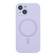 Чохол Premium Glow Silicone Case Full Camera with Magsafe для iPhone 15 Light purple - изображение 1