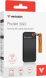 Зовнішній диск Verbatim Pocket SSD 128GB USB Black-Orange (23942324355) - зображення 4