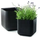 Горщик для квітів пластиковий Keter Cube Planter M 230227 антрацит - изображение 2
