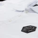 Чоловіча футболка поло Philipp Plein біла з металевим логотипом преміальної якості XL (25-951-013) - изображение 6