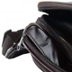 Мужская кожаная сумка на пояс Borsa Leather коричневая из натуральной телячьей кожи бананка через плечо 70671 - изображение 4