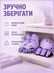 Детские раздвижные роликовые коньки фиолетовые S 29–33 со шлемом, защитой, светящимися колесами для девочки (49676134) - изображение 6
