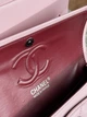 Сумка женская клатч через плечо Chanel Classic Double Flap Bag PREMIUM Шанель розовый серебро - изображение 3