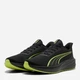 Чоловічі кросівки для бігу Puma Dasher Lite 31258621 47 (12UK) 31 см Puma Black-Flat Dark Gray-Sunny Lime (4070033269640) - зображення 3