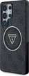 Etui plecki Guess 4G Glitter Triangle ButtonsMagSafe do Samsung Galaxy S25 Ultra Black (GUHMS25LHG4PRTGK) - obraz 2