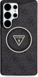 Etui plecki Guess 4G Glitter Triangle ButtonsMagSafe do Samsung Galaxy S25 Ultra Black (GUHMS25LHG4PRTGK) - obraz 3
