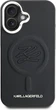 Etui plecki Karl Lagerfeld Initial & Metal Logo MagSafe do Apple iPhone 16 Black (KLHMP16SPGFKLRDK) - obraz 3