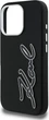 Etui plecki Karl Lagerfeld FW Grained Signature Logo do Apple iPhone 16 Pro Max Black (KLHCP16XPGFKSRSK) - obraz 6