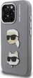 Etui plecki Karl Lagerfeld FW Grained Karl & Choupette Heads Pins do Apple iPhone 16 Pro Max Grey (KLHCP16XPSFDHPG) - obraz 2
