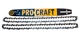 Комплект шина та 2 ланцюги для бензопили Procraft 38 см 15" 64 ланки 32 зуби 0.325" 1.5 мм - зображення 1