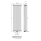 Дизайнерский радиатор Warm Well Column 3 1800×560 вертикальный, черный матовый - изображение 5