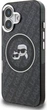 Etui plecki Karl Lagerfeld IML Glitter Karl & Choupette Heads Logo MagSafe do Apple iPhone 16 Black (KLHMP16SHMKBKCHK) - obraz 2