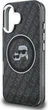 Etui plecki Karl Lagerfeld IML Glitter Karl & Choupette Heads Logo MagSafe do Apple iPhone 16 Black (KLHMP16SHMKBKCHK) - obraz 6