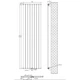 Дизайнерский радиатор ARTTIDESIGN Livorno 2000x544 вертикальный, белый матовый (LV.8.200.54.5.W) - изображение 6