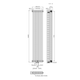 Дизайнерский радиатор Warm Well Column 3 1800×380 вертикальный, белый глянцевый - изображение 5